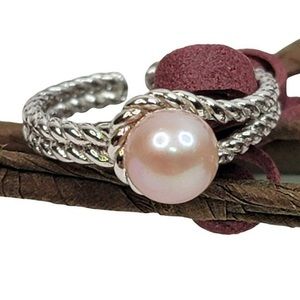 Authentic Silver & Pearl Ring